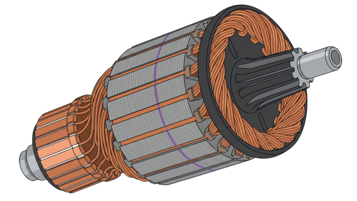 Alternator rewinding at Xavier Battery